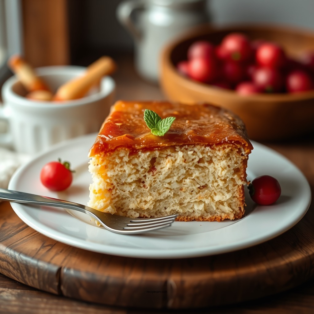 Ingredients You’ll Need - rhubarb pudding cake recipe