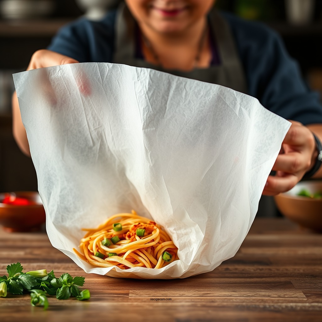Preparing the Rice Paper - rice paper wraps recipe