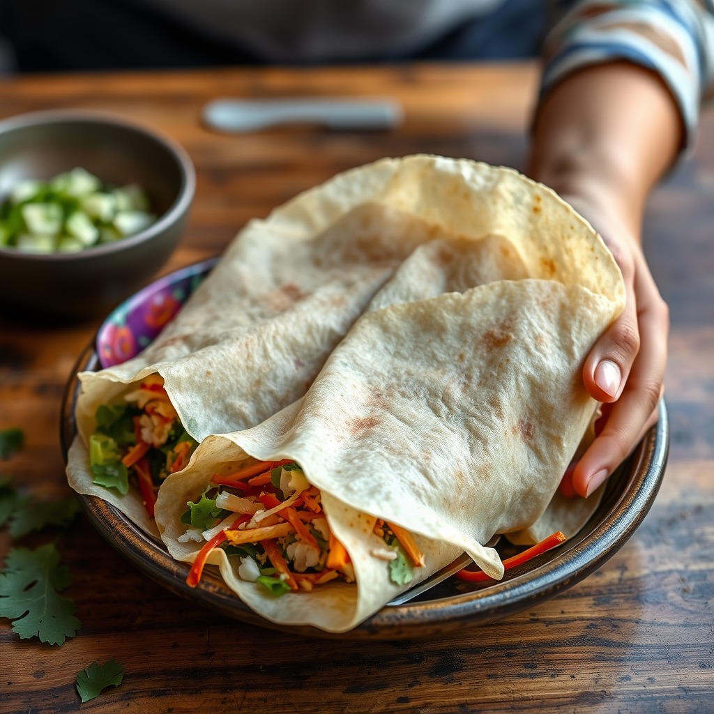 Thai-Inspired Rice Wraps - rice wrap recipes