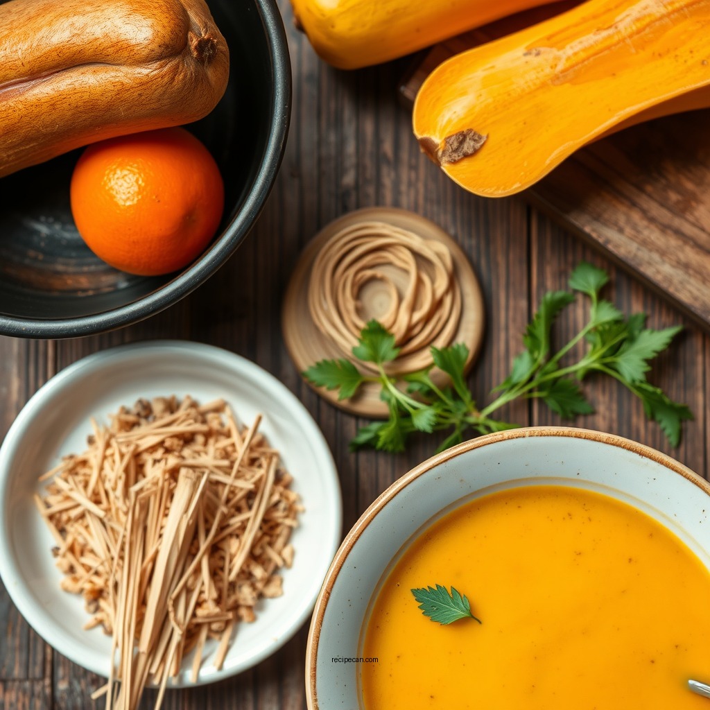 Ingredients You'll Need - roasted butternut squash soup recipe
