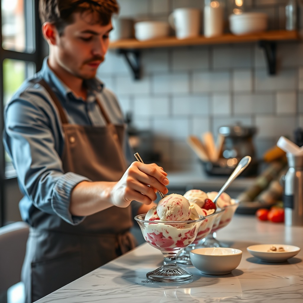 Step-by-Step Instructions - rose ice cream recipe