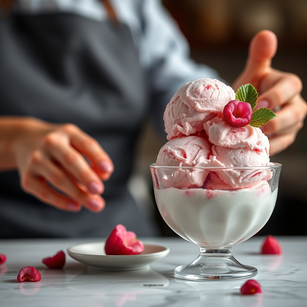 Tips for the Best Rose Ice Cream - rose ice cream recipe