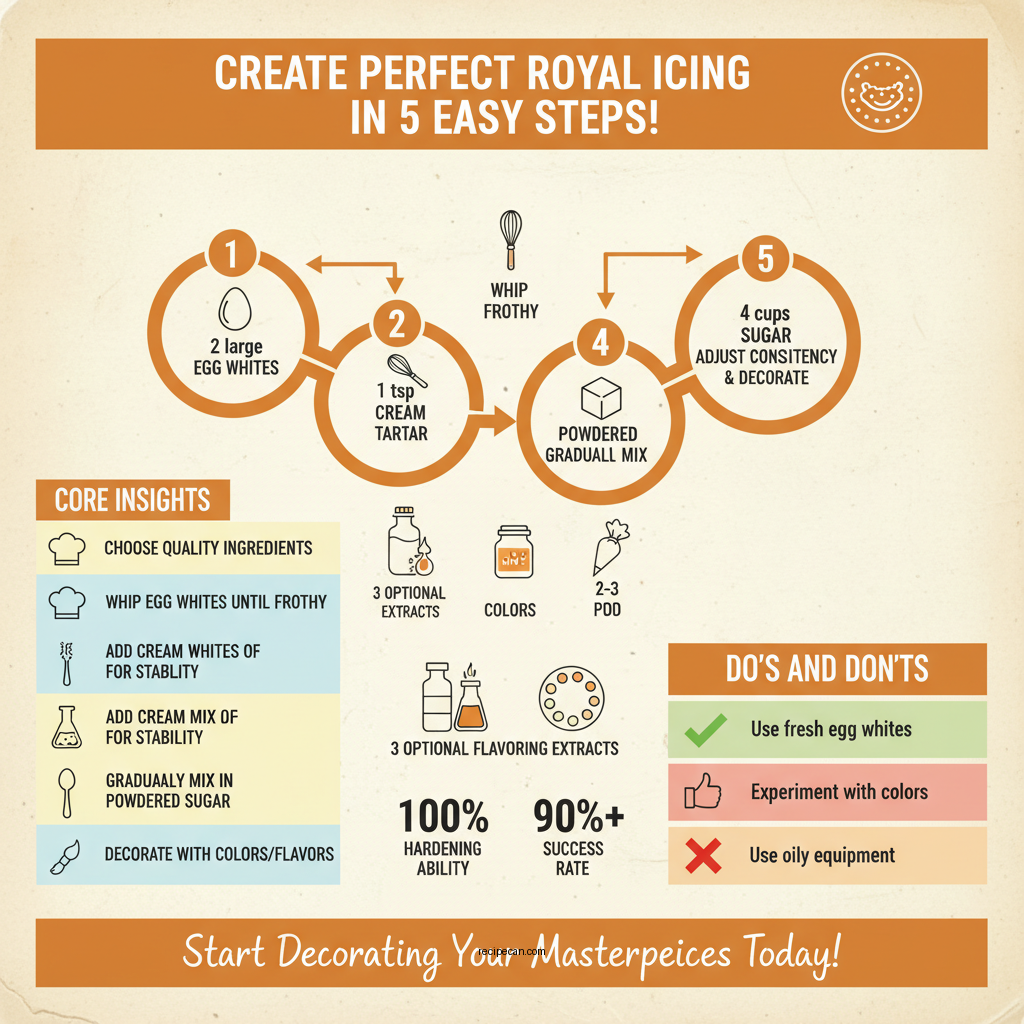 royal icing with cream of tartar recipe - Data Infographic and Statistics