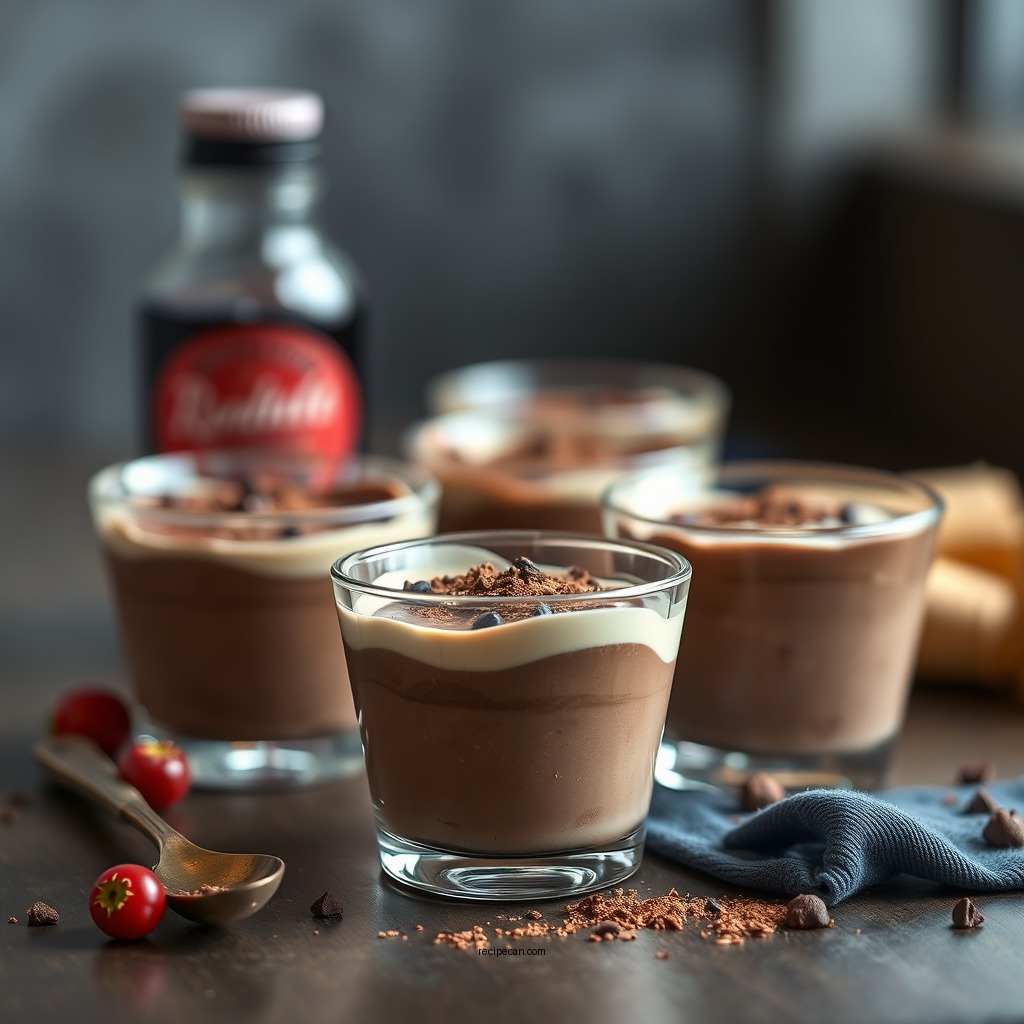 Chocolate RumChata Pudding Shots - rumchata recipes pudding shots