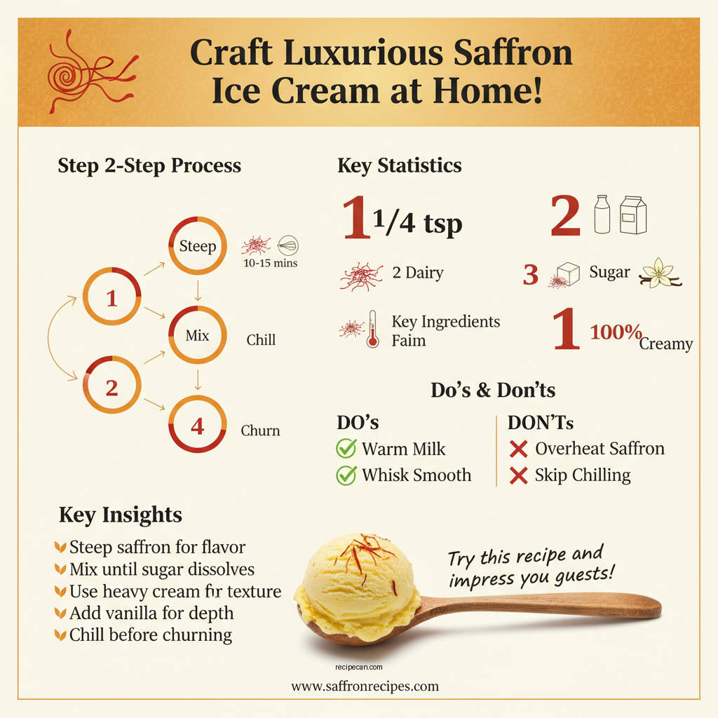 saffron ice cream recipe - Data Infographic and Statistics