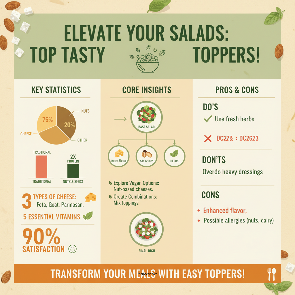 salad topper recipes - Data Infographic and Statistics