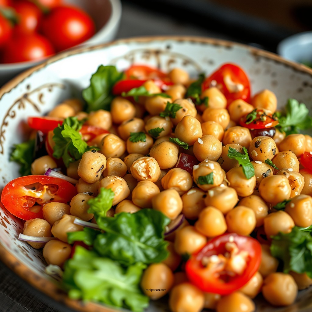 Mediterranean Chickpea Salad - salads for salad bars recipes