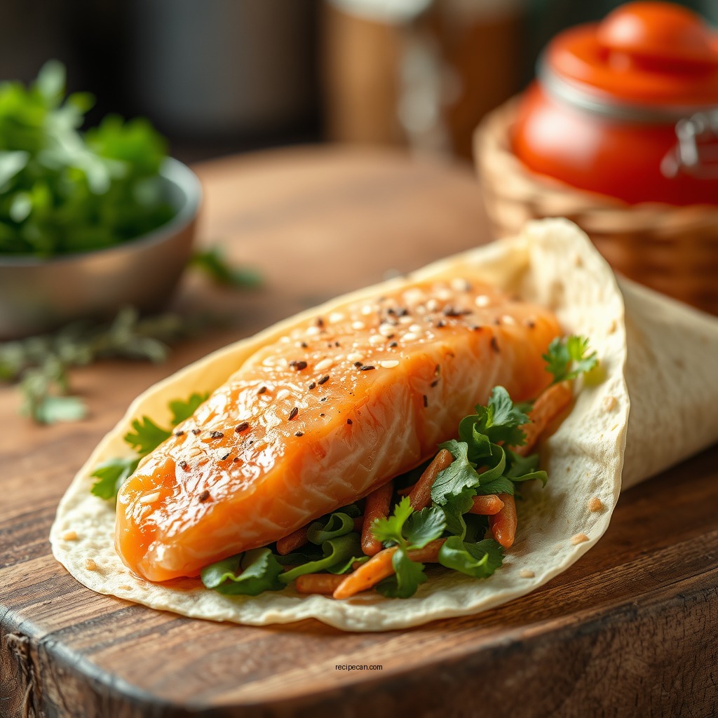 Ingredients for Your Salmon Wrap - salmon wrap recipe