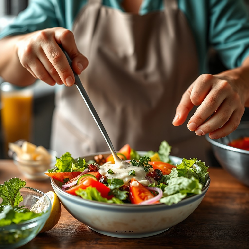 Step-by-Step Instructions - salsa ranch salad dressing recipe