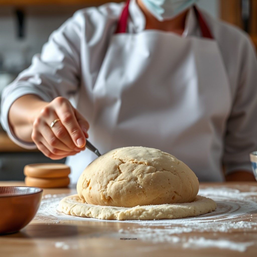 Preparing the Cookie Dough - sand tart cookie recipe