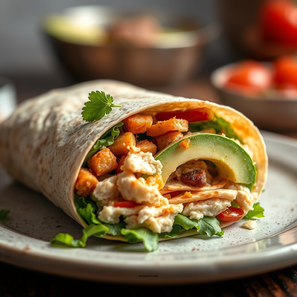 Classic Turkey and Avocado Wrap - sandwich wraps recipes