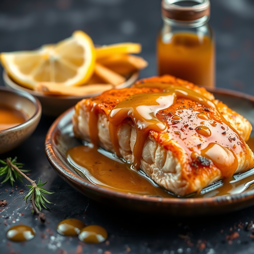Honey Mustard Glaze - sauce recipe for salmon