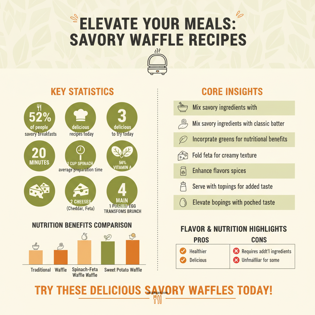 savory waffles recipes - Data Infographic and Statistics