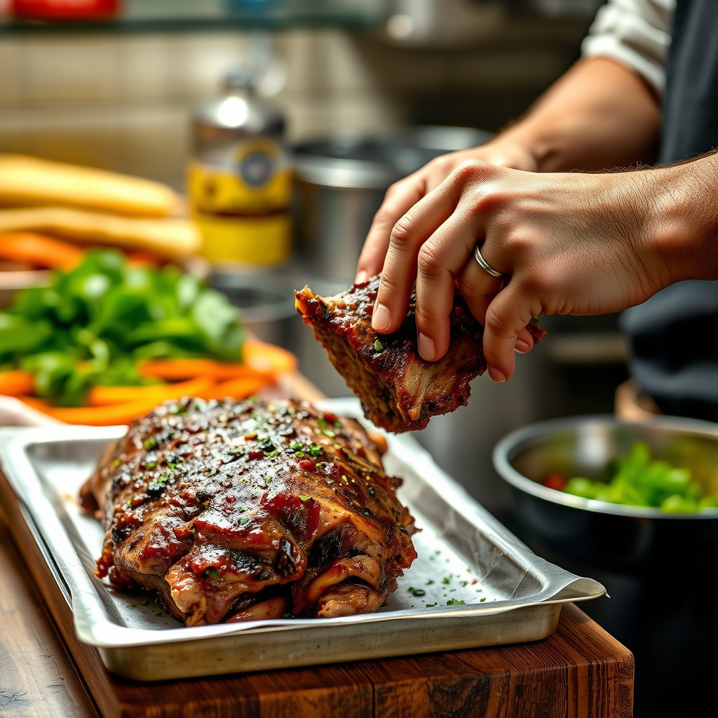 Preparing the Shawarma Meat - shawarma wrap recipe