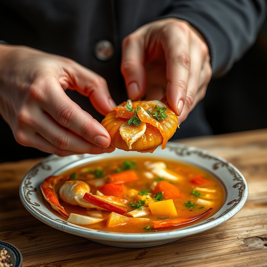 Making the Soup Base - she crab soup recipe 82 queen