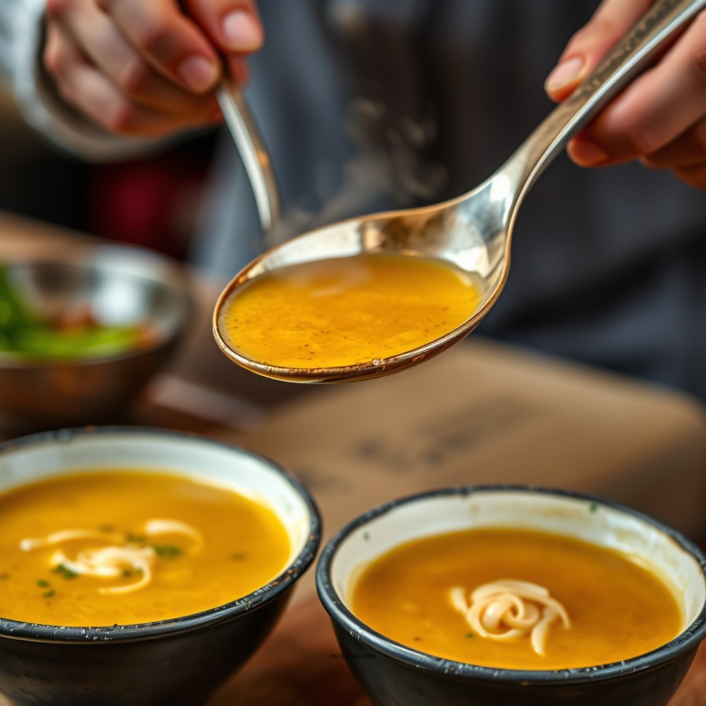 Making the Soup - she crab soup recipe with sherry