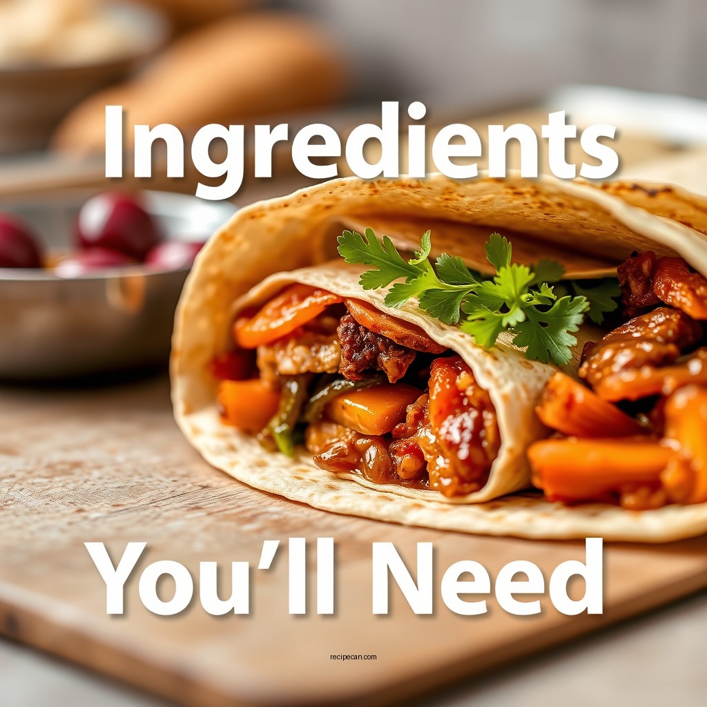 Ingredients You'll Need - sheet pan crunch wrap supreme recipe