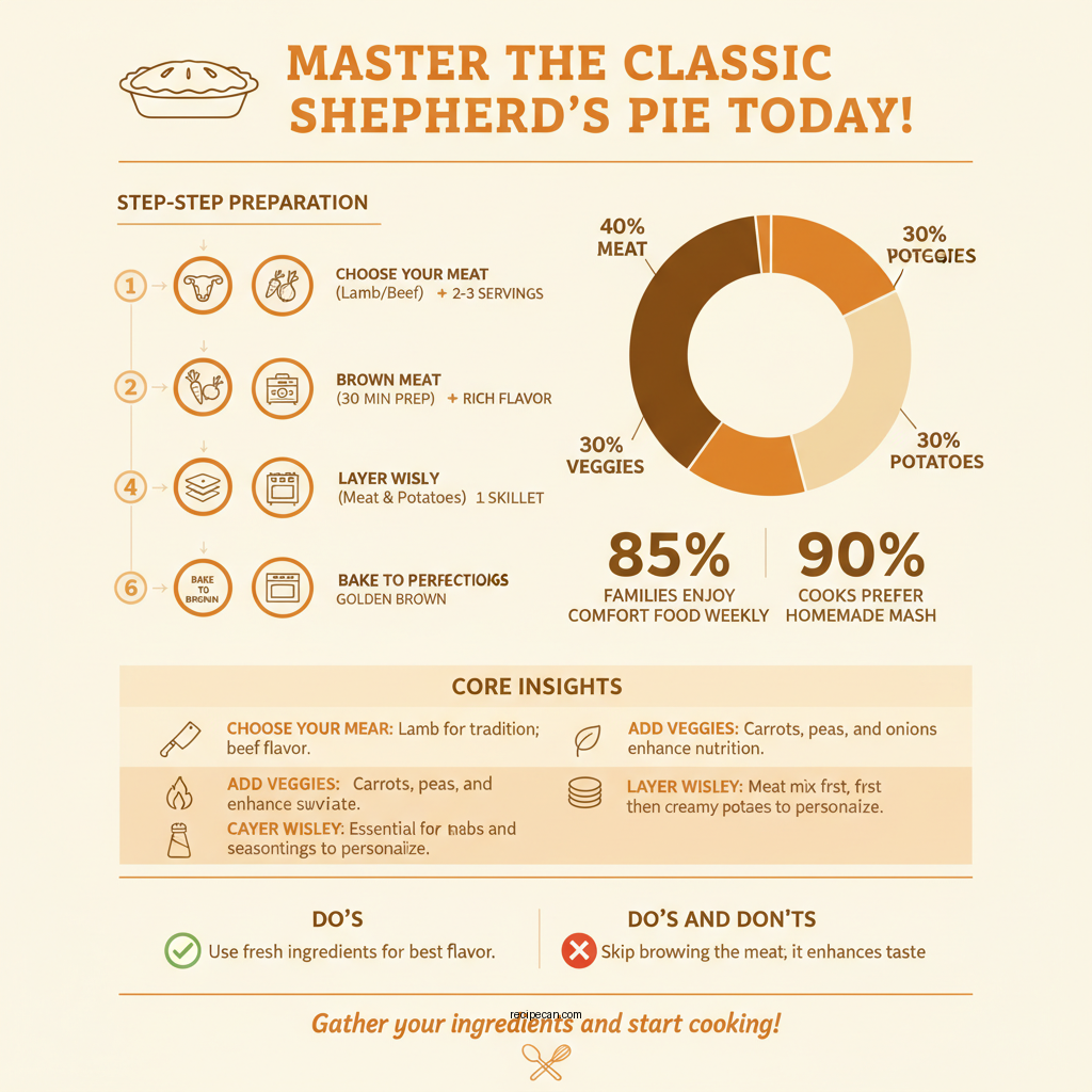 shephards pie recipe - Data Infographic and Statistics