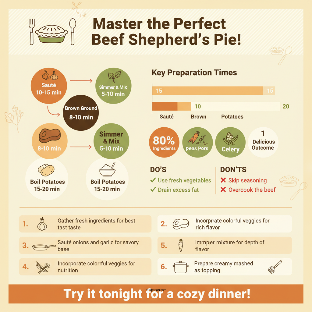 shepherd's pie recipe beef - Data Infographic and Statistics