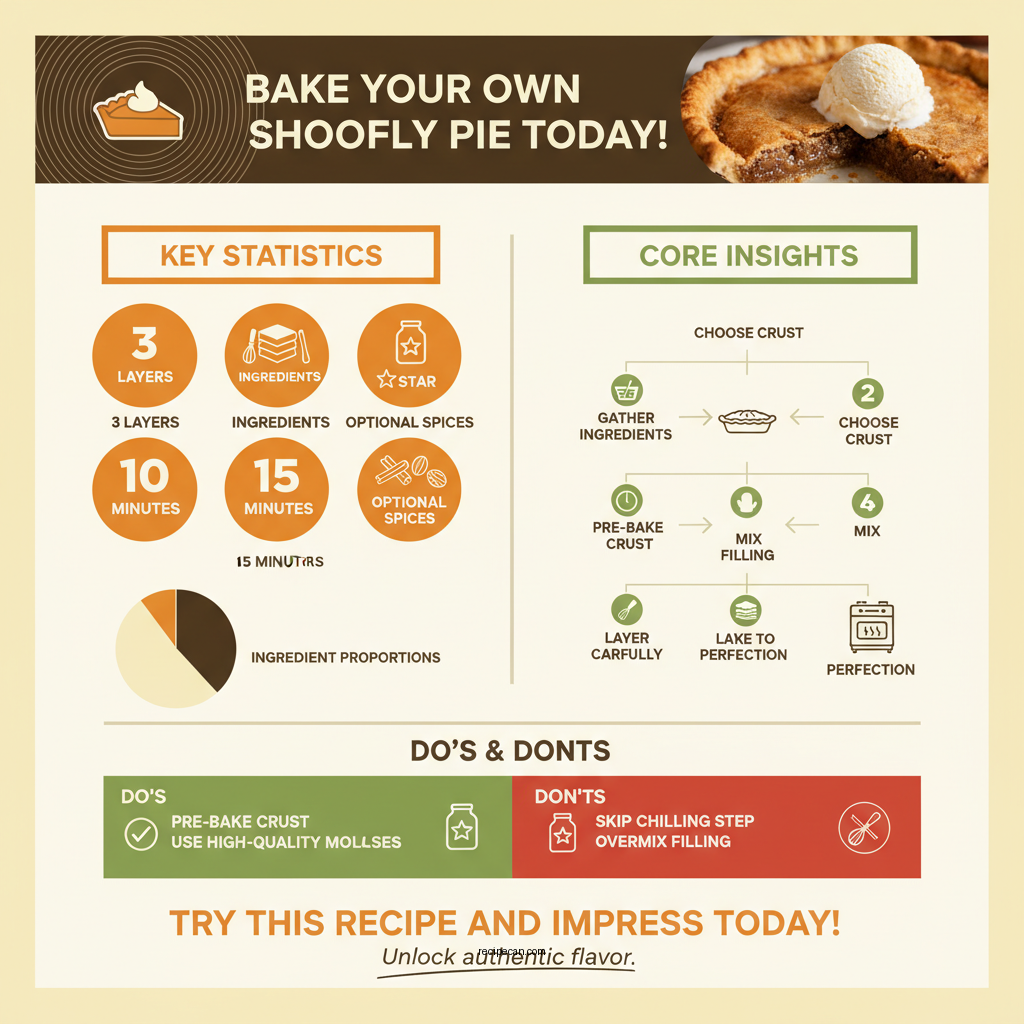 shoofly pie recipe - Data Infographic and Statistics
