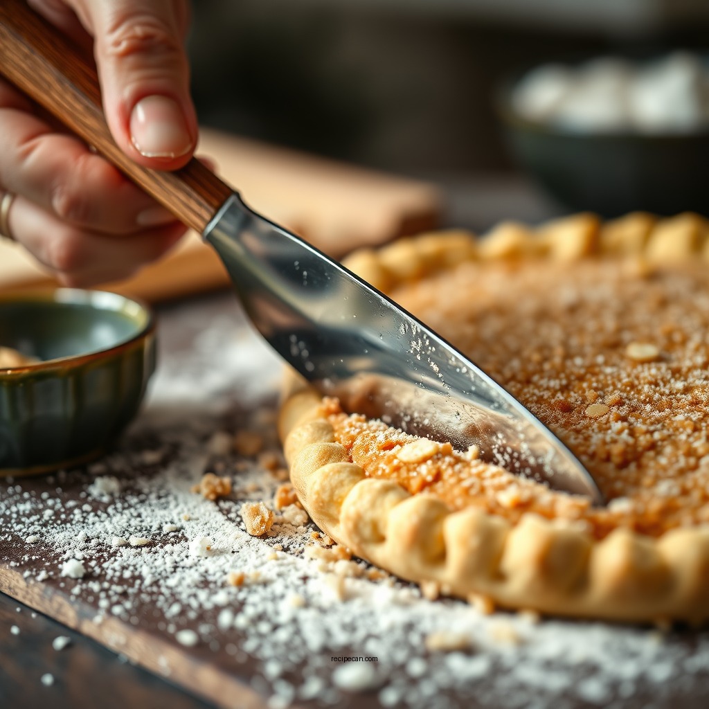 Preparing the Crust - shoofly pie recipe