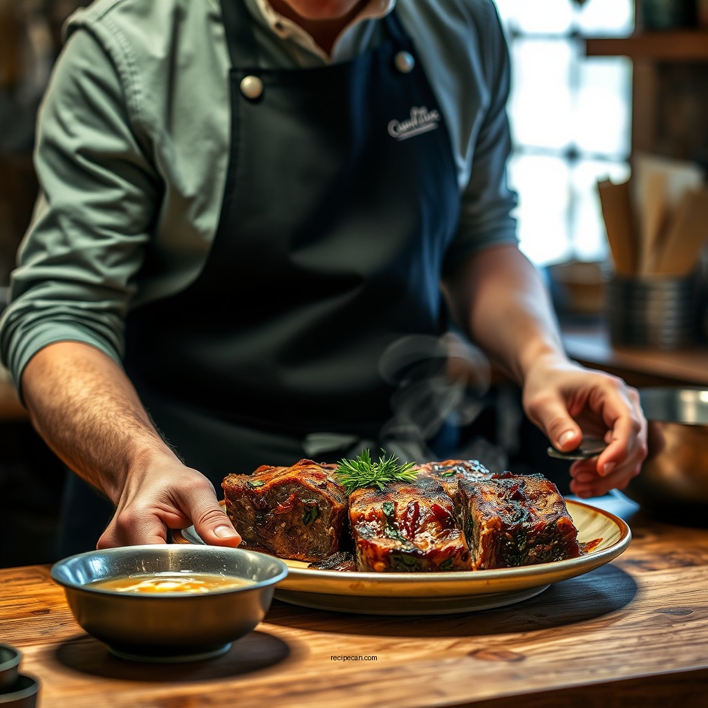 Preparing the Short Ribs - short rib french onion soup recipe