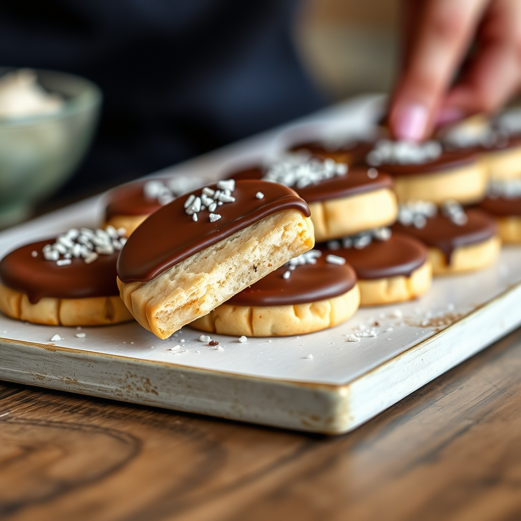 Chocolate-Dipped Shortbread Cookies - shortbread cookie recipes