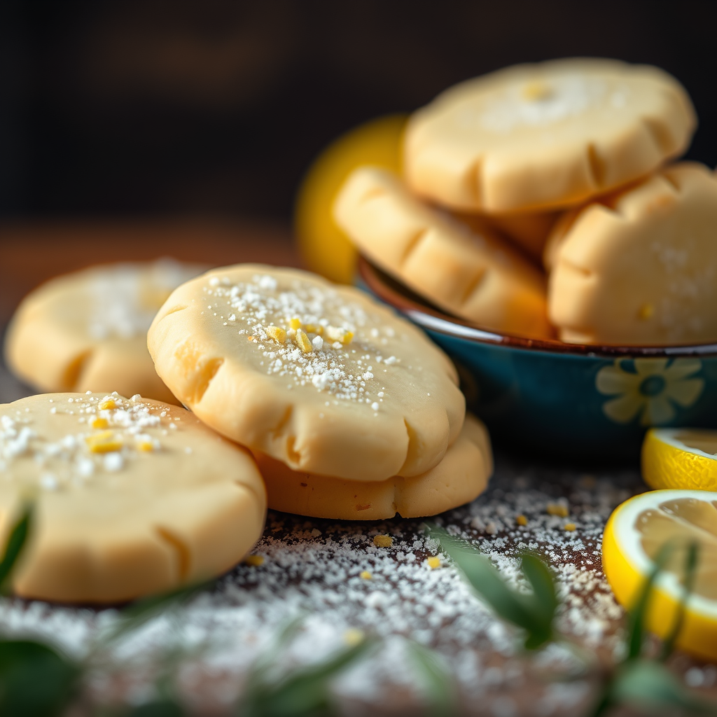Lemon Zest Shortbread Cookies - shortbread cookie recipes
