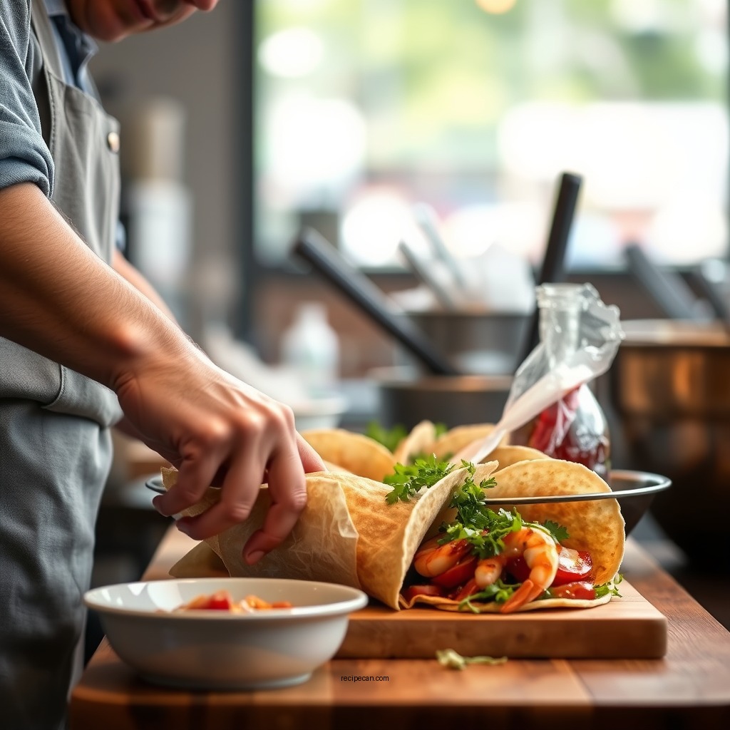 Preparation Steps - shrimp and bacon wrap recipe