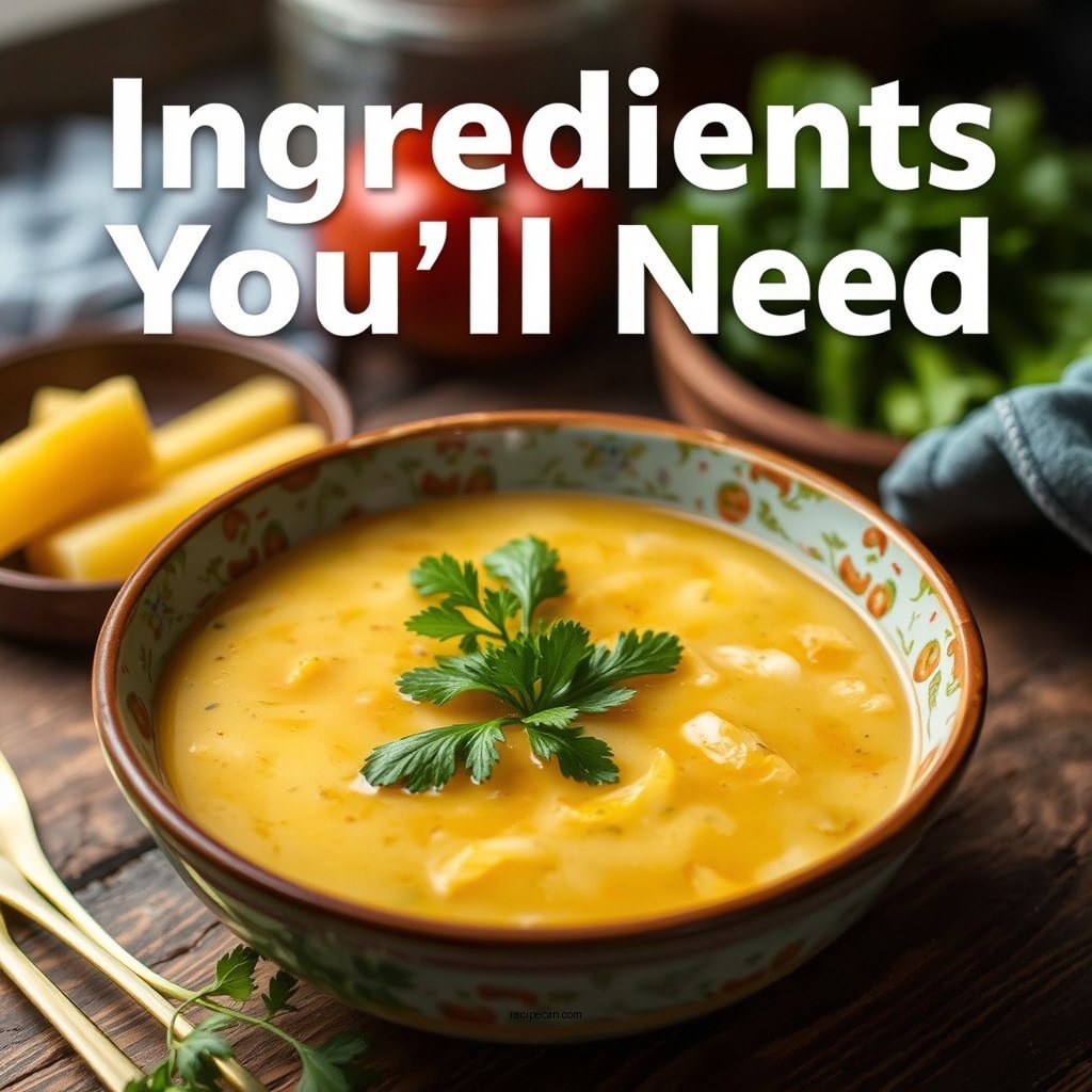 Ingredients You'll Need - shrimp corn soup recipe
