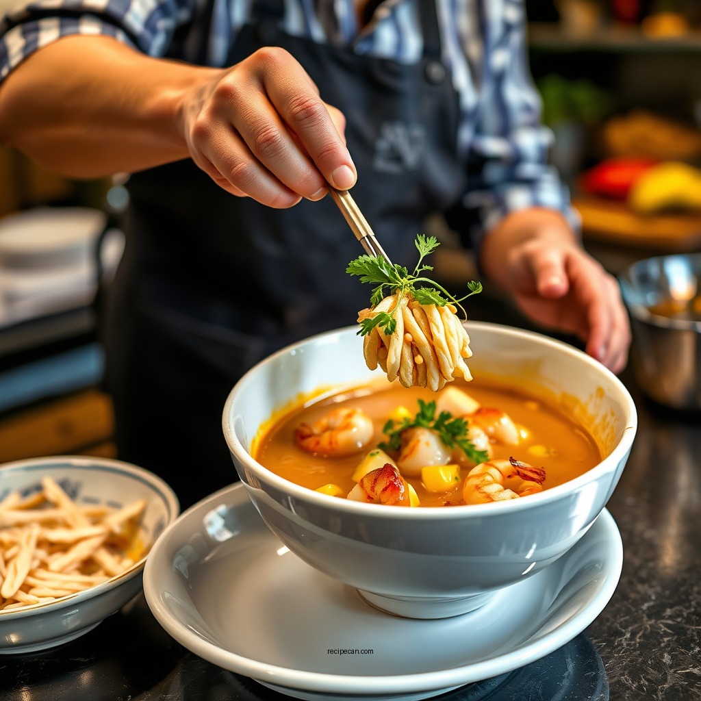 Preparation Steps - shrimp corn soup recipe