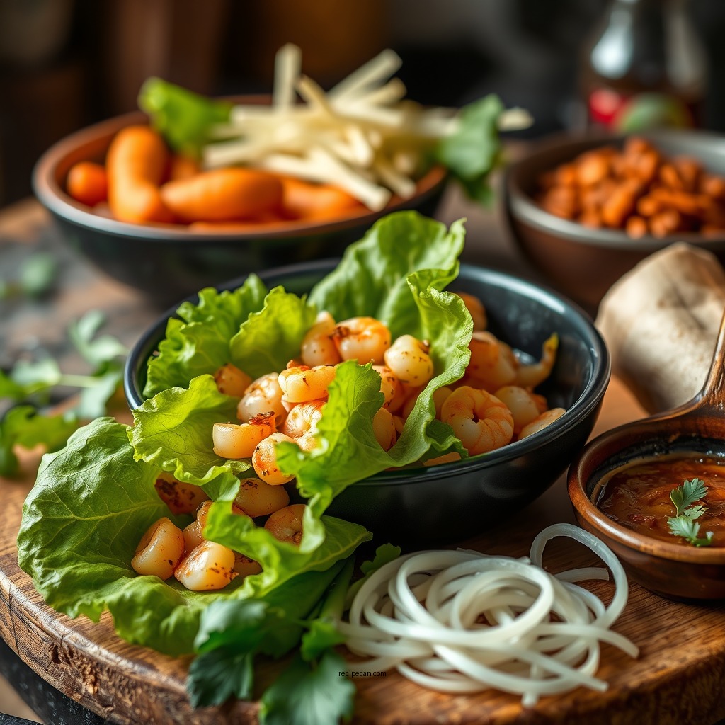 Ingredients You'll Need - shrimp lettuce wraps recipe