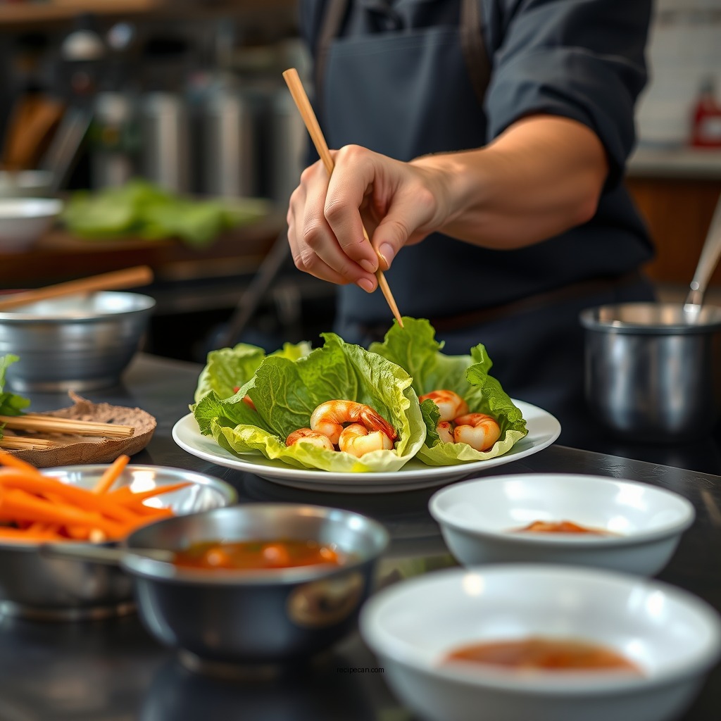 Preparation Steps - shrimp lettuce wraps recipe