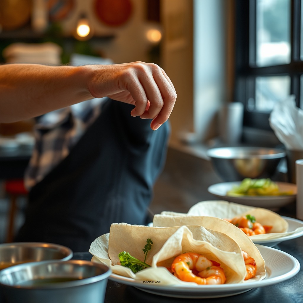 Preparation Steps - shrimp wrap recipe