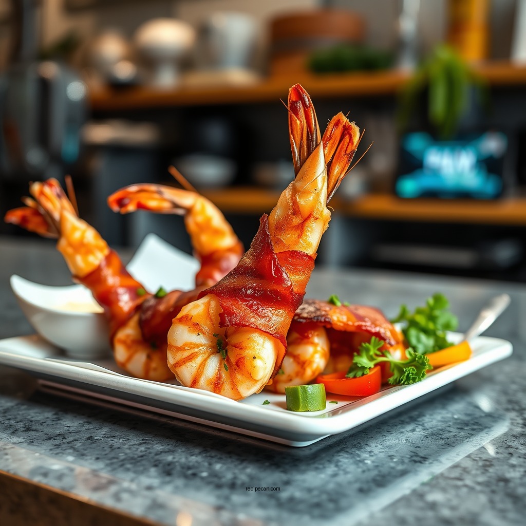 Spicy Bacon-Wrapped Shrimp - shrimp wrapped in bacon recipes