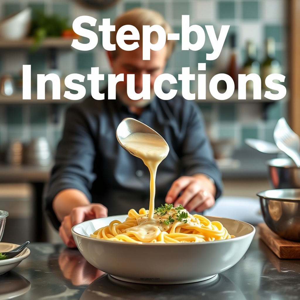 Step-by-Step Instructions - simple alfredo sauce recipe