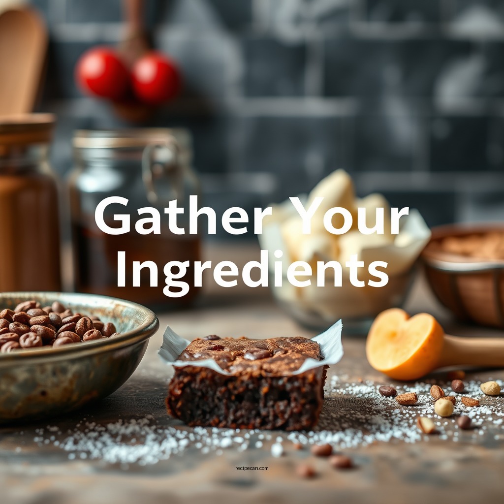 Gather Your Ingredients - simple brownie recipe