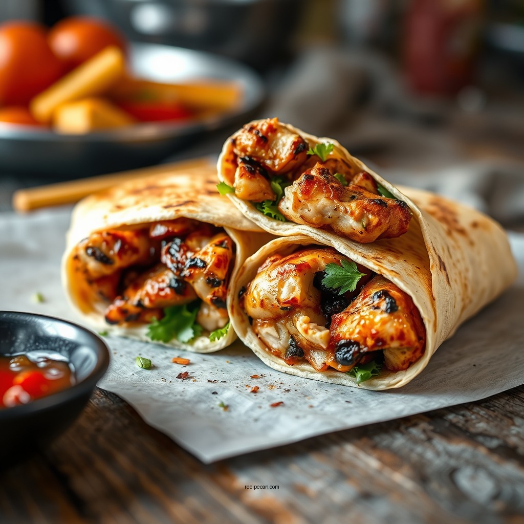 Classic Grilled Chicken Wrap - simple chicken wrap recipes
