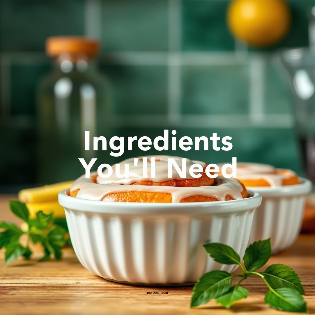 Ingredients You'll Need - simple cinnamon roll recipe