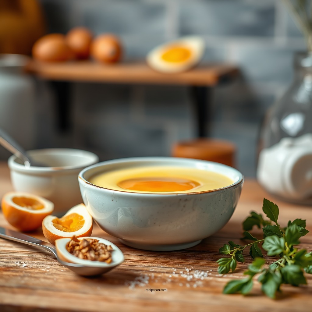 Ingredients You Will Need - simple egg custard recipe