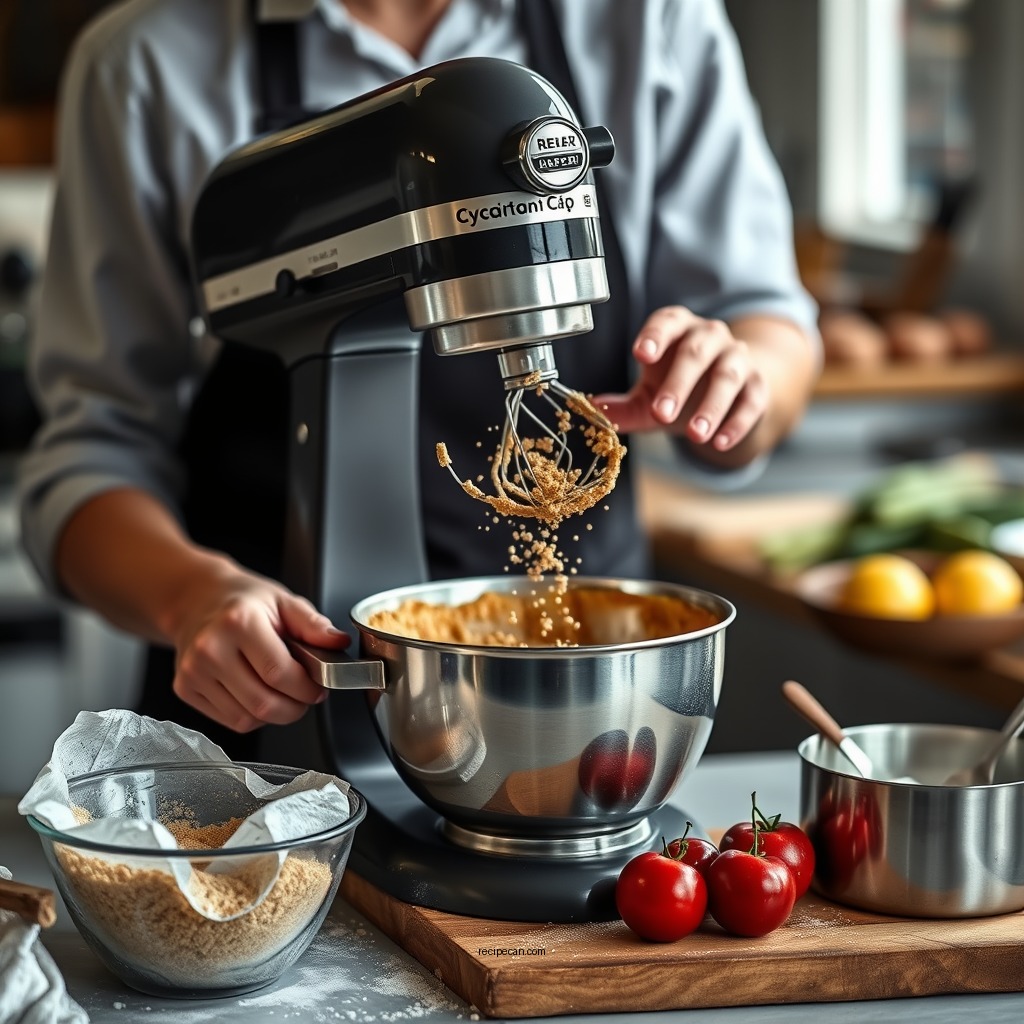 Mixing the Batter - simple muffin recipe