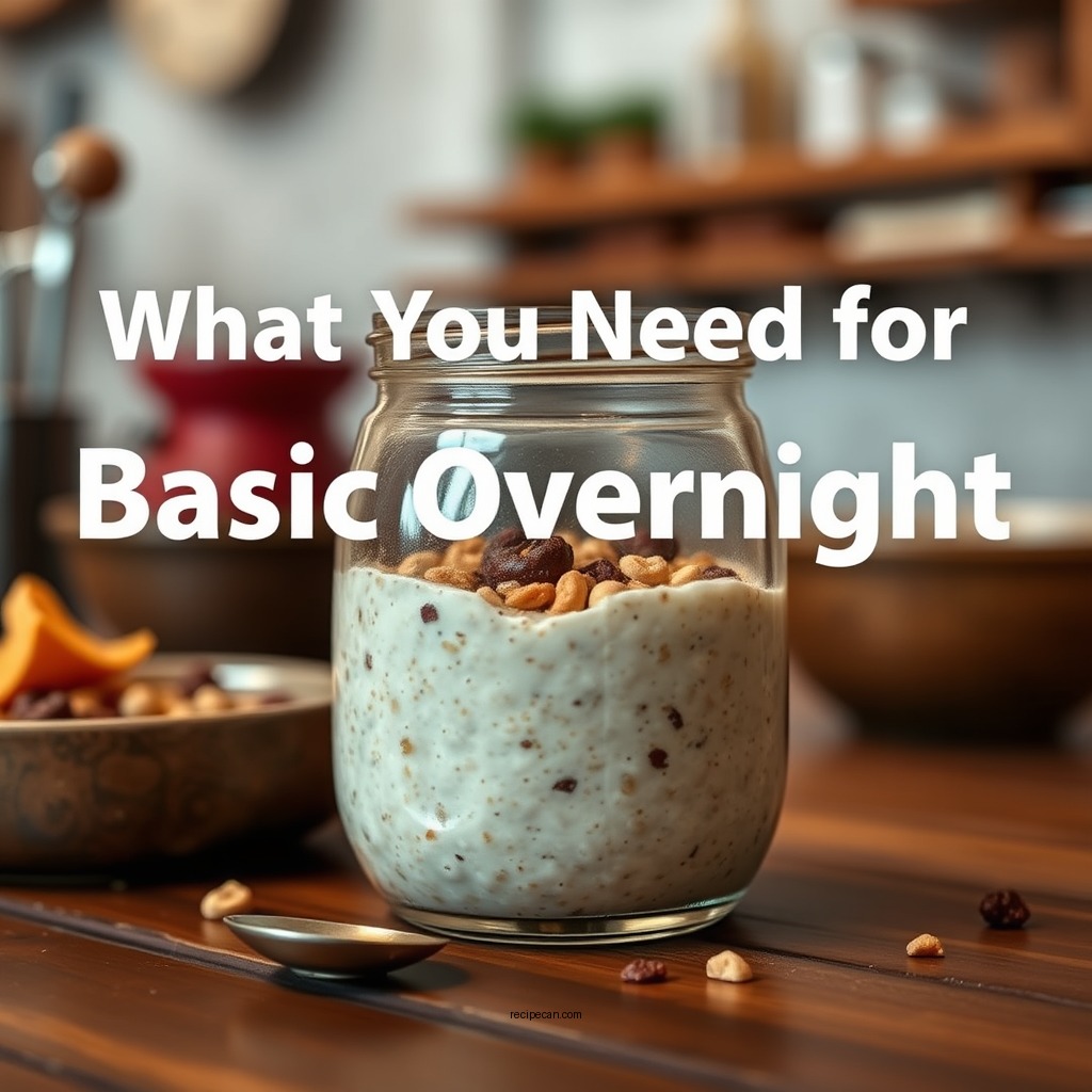 What You Need for Basic Overnight Oats - simple overnight oats recipe