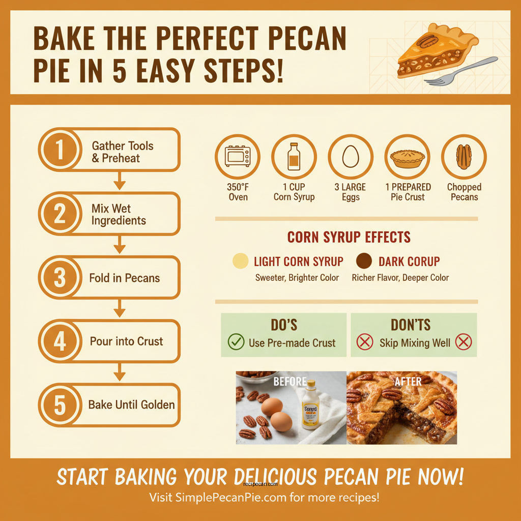 simple pecan pie recipe - Data Infographic and Statistics