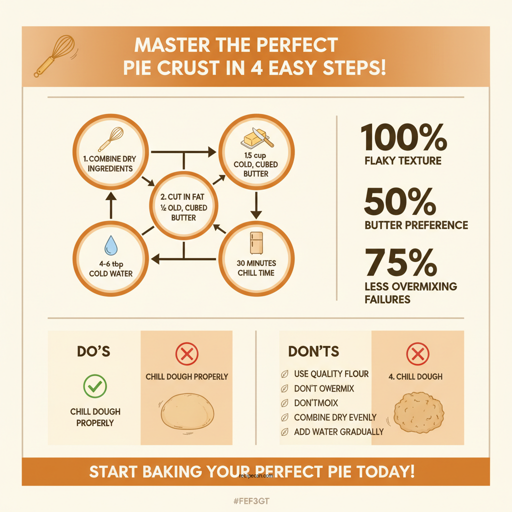 simple pie crust recipe - Data Infographic and Statistics