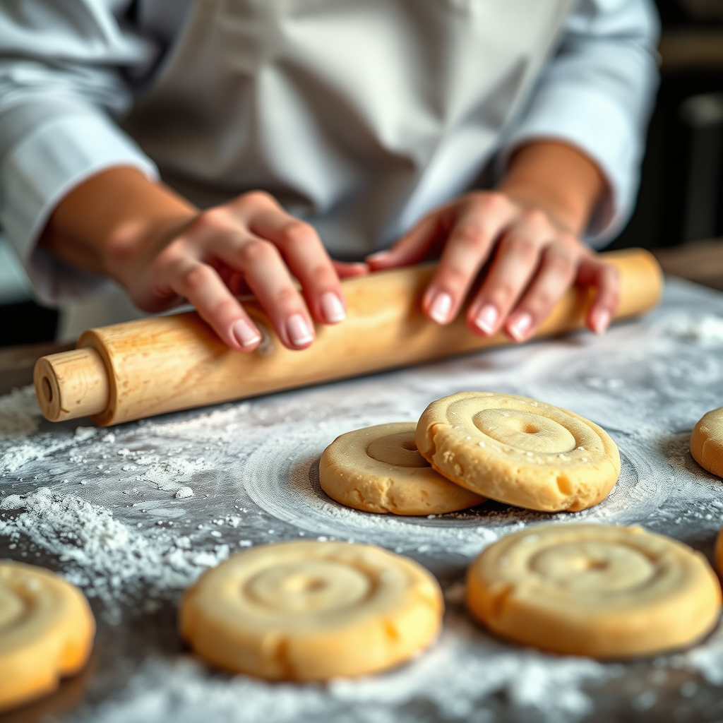 Rolling and Shaping the Cookies - simple sugar cookie recipe