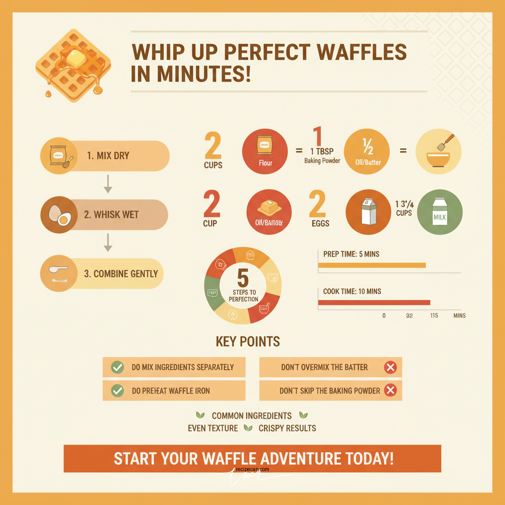 simple waffle mix recipe - Data Infographic and Statistics