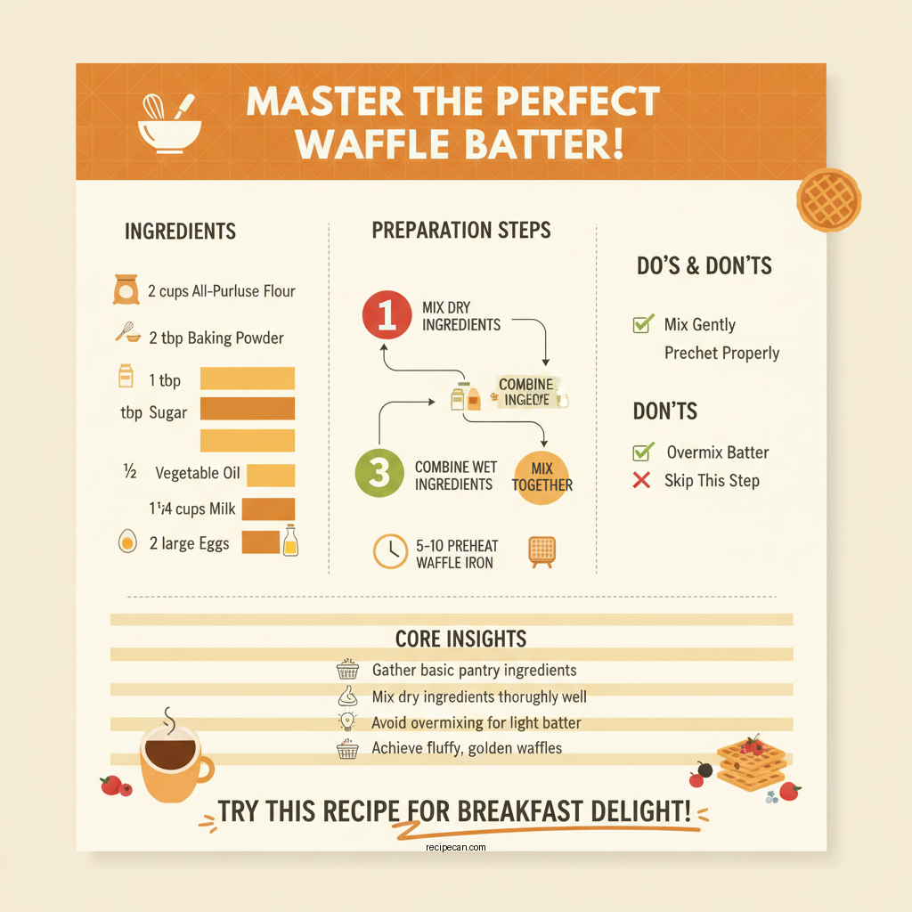 simple waffles recipe - Data Infographic and Statistics