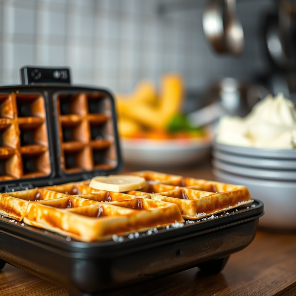 Preheat Your Waffle Iron - simple waffles recipe