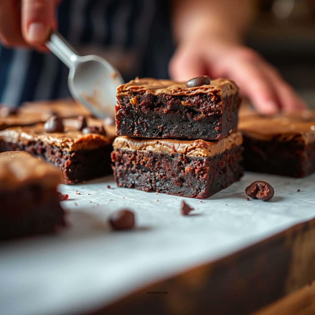 Layering the Brownies - slutty brownies recipe easy