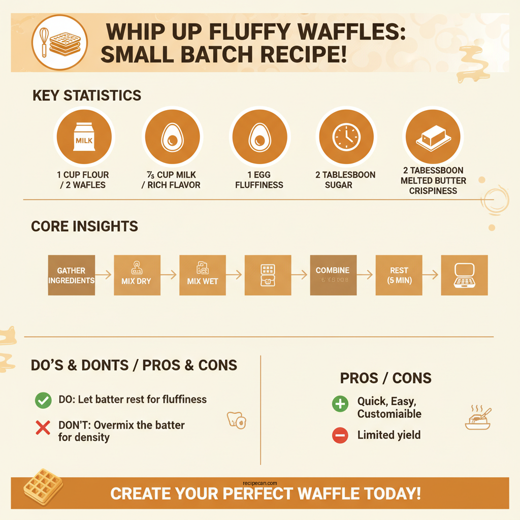 small batch waffle recipe - Data Infographic and Statistics